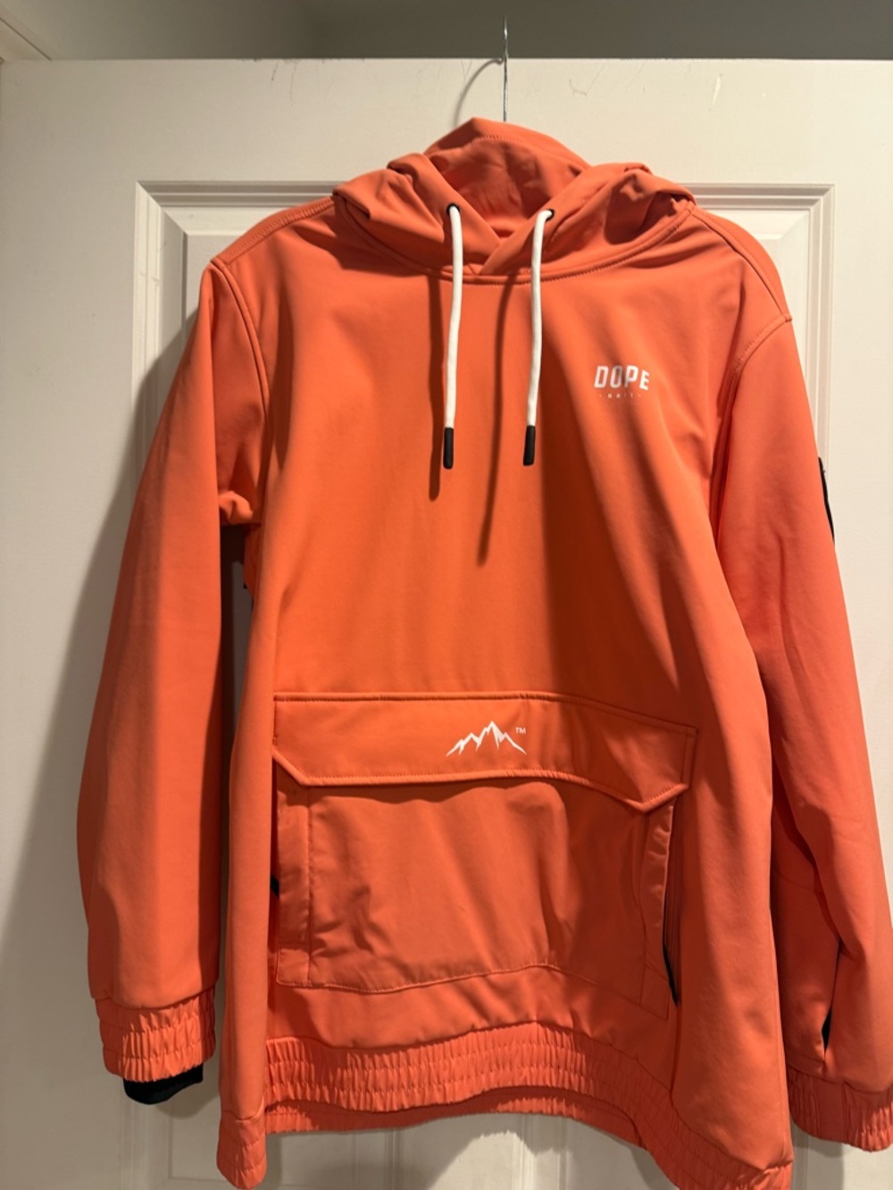 DOPE Orange Crewneck Pullover Hoodie